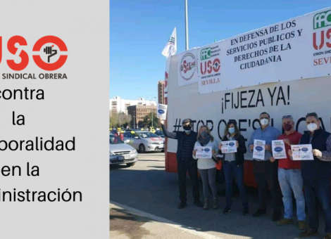 FAC-USO Andalucía, en las caravanas contra la temporalidad en las Administraciones